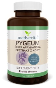 Pygeum Śliwa Afrykańska 100kaps MEDVERITA