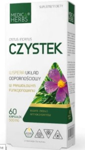 Czystek  500 mg 60 kapsułek MEDICA HERBS