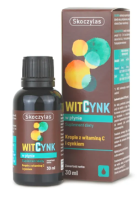 Witcynk w płynie - witamina c, cynk 30 ml SKOCZYLAS