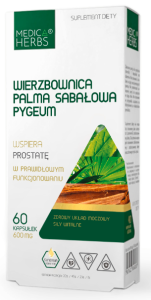Wierzbownica Palma Sabałowa Pygeum 60 kapsułek MEDICA HERBS