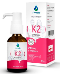 Witamina K2 (Vita MK7) 25uq Krople 30 ml  AVITALE