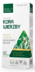 Kora wierzby 60 kapsułek MEDICA HERBS