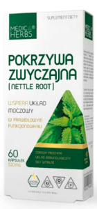 Pokrzywa Zwyczajna (Nettle Root) 60 kapsułek MEDICA HERBS