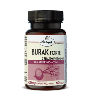 Burak forte z żelazem i wit C 60 szt HERBAPOL