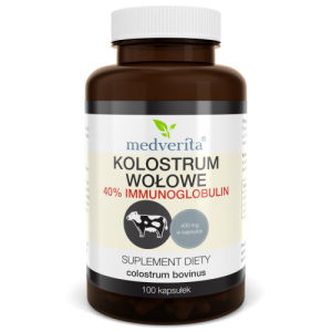 Colostrum wołowe 400 mg 100 kapsułek MEDVERITA