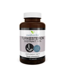 Turkesteron ekstrakt 500 mg 120 kapsułek MEDVERITA