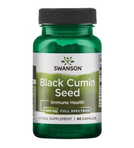 Nasiona czarnego kminu 400mg 60 kaps SWANSON