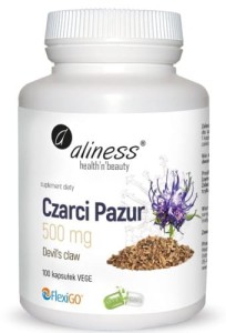 Czarci Pazur 500mgx100 VEGE caps. ALINESS