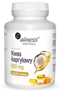 Kwas kaprylowy (60% C8) 600 mgx90caps ALINESS