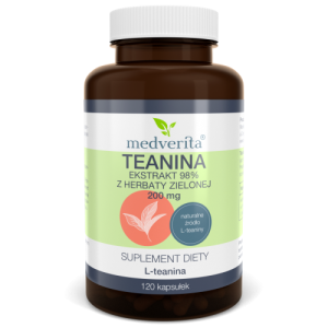 Teanina 200 mg 120 kapsułek MEDVERITA