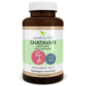 Shatavari 500 mg 120 kapsułek MEDVERITA