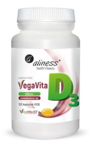 ALINESS  Naturalna wit.D3 VEGAN 2000 j.m x120 Caps