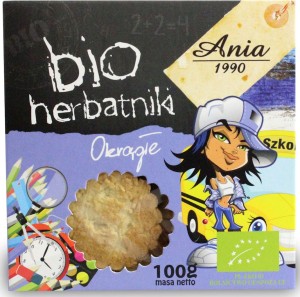 Herbatniki okrągłe BIO 100g ANIA