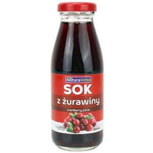 NATURAVENA SOK Z ŻURAWINY 100 % 250 ml