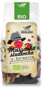 Mieszanka studencka z żurawiną BIO 150g BIO PLANET