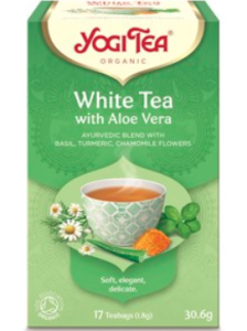 Herbata biała z aloesem  (WHITE TEA WITH ALOE VERA) BIO (17 x 1,8 g) 30,6 g - YOGI TEA