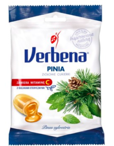 Cukierki ziołowe Pinia 60g VERBENA