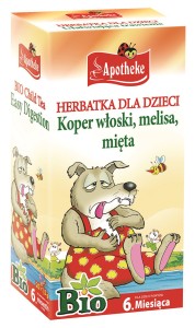 Herbatka dla dzieci na trawienie BIO 20x1,5g APOTHEKE