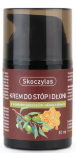 Krem do stóp i dłoni z woskiem pszczelim i oliwą z oliwek  50ml Marek Skoczylas