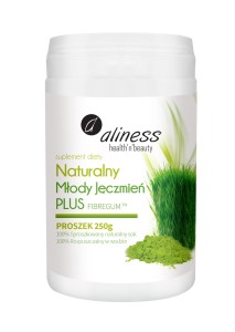 Naturalny Młody Jęczmień + Fibregum Proszek 250g ALINESS