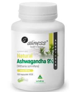Natural Ashwaganda 560 mg 9% x 100 Vege ALINESS  