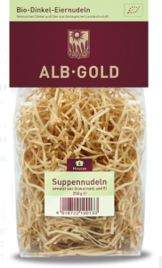 Makaron orkiszowy jajeczny nitka BIO 250 g - ALB GOLD