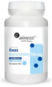 Kwas hialuronowy 150 mg 100 tabletek VEGE ALINESS