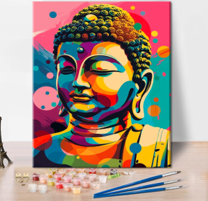 Zestaw do malowania po numerach Budda 40 x 50 cm TISHIRON