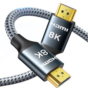 Nylonowy pleciony kabel HDMI 2.1 8K, 3 m  ARISKEEN 