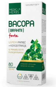  Bacopa Brahmi Forte  80 kapsułek Medica Herbs