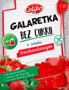 CELIKO Galaretka bez cukru Truskawkowa 14g