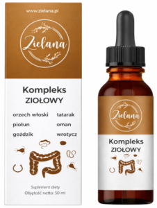 Kompleks Ziołowy na Odrobaczenie 50 ml ZIELANA  termin 06.2026