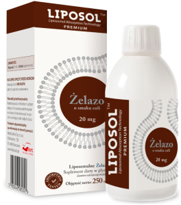 Liposol, Liposomalne Żelazo 20mg, 250 ml ALINESS 
