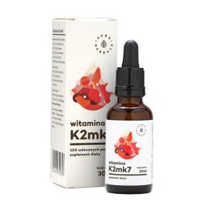 Witamina K2mk7 15µg w kroplach 30ml AURA HERBALS
