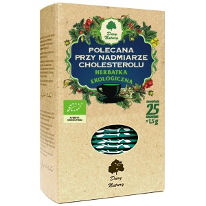 Herbatka Polecana przy nadmiarze cholesterolu BIO 25x1,5g DARY NATURY