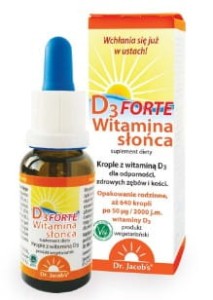 D3 witamina słońca FORTE 20ml Dr. JACOB'S