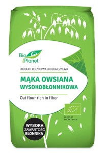 Mąka owsiana wysokobłonnikowa BIO 400g BIO PLANET