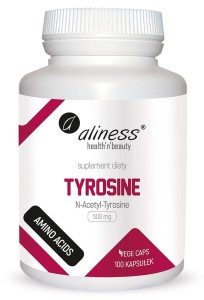 L-Tyrosine Tyrozyna 500mg 100kaps ALINESS
