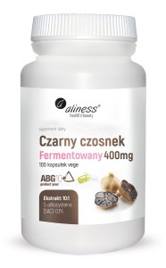 Czarny Czosnek fermentowany 400mg 100kaps. VEGE ALINESS