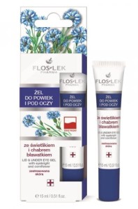 Żel do powiek i pod oczy ze świetlikiem i chabrem (bławatkiem) 15ml FLOSLEK