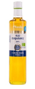 Ekologiczny olej z zarodków rzepaku z pierwszego tłoczenia o smaku masła 500 ml