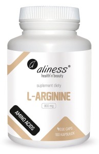 L-Arginine 800mg 100 kapsułek ALINESS