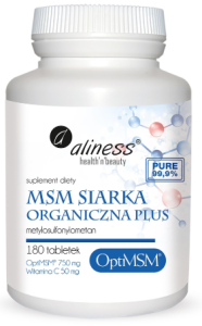 Siarka organiczna  plus 180 tabs ALINESS