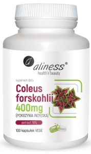 Coleus forskohlii 400mg 100 kapsułek  ALINESS