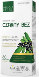 Czarny bez 520 mg 60 kapsułek MEDICA HERBS