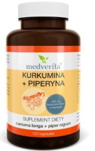 Kurkumina+piperyna 120 kapsułek MEDVERITA