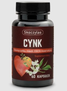 Cynk - 3 formy, miedź, EGCG i kwercetyna 60kaps SKOCZYLAS