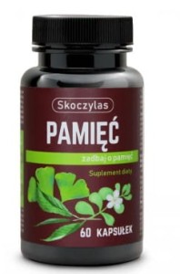 "Pamięć" Ginkgo biloba, Bacopa 60 kapsułek MAREK SKOCZYLAS