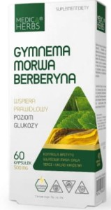 Gymnema Morwa Berberyna 60 kapsułek MEDICA HERBS